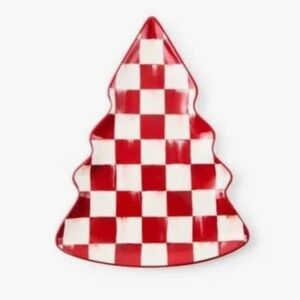 MacKenzie-Childs Cherry Check Tree Dish. New in Box and w tags.